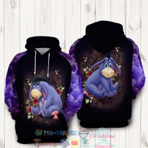 Eeyore Rose Winnie The Pooh 3D Hoodie