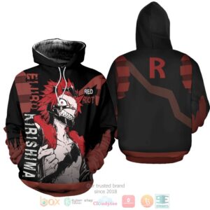 Eijirou Red Riot My Hero Academia Anime 3D Hoodie