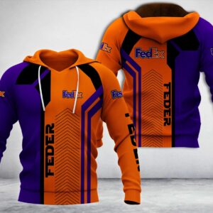 Fedex Purple Orange 3D Hoodie