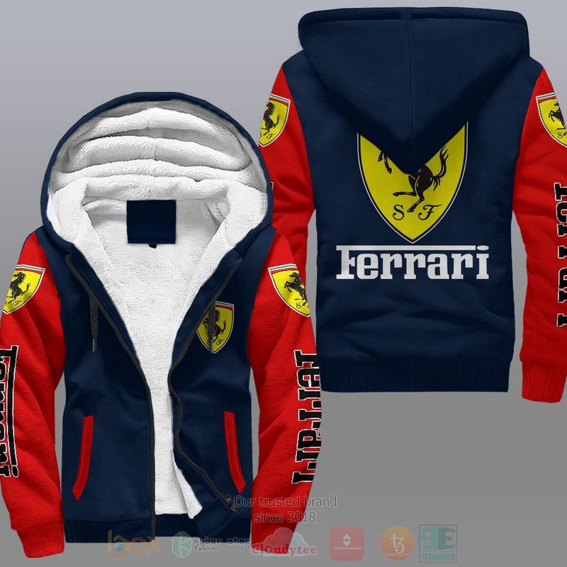 Ferrari Car Fleece Hoodie Ferrari Car Fleece Hoodie