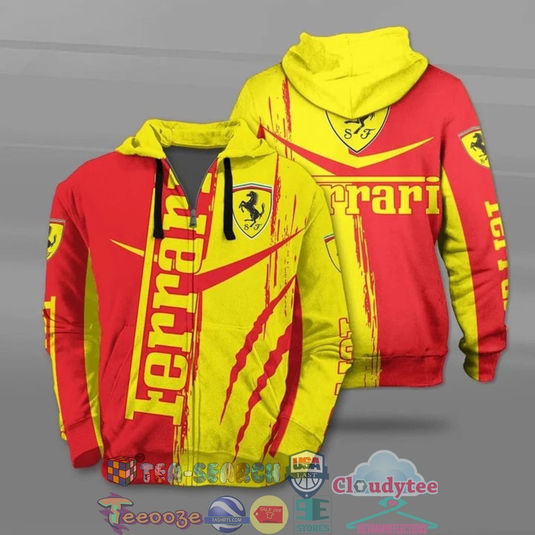 Ferrari Ver 3 All Over Printed T-Shirt Hoodie Ferrari Ver 3 All Over Printed T-Shirt Hoodie