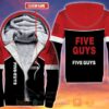 Five Guys Personalized Fleece 3D Hoodie