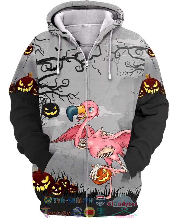 Flamingo-Halloween-3D-Hoodie-1