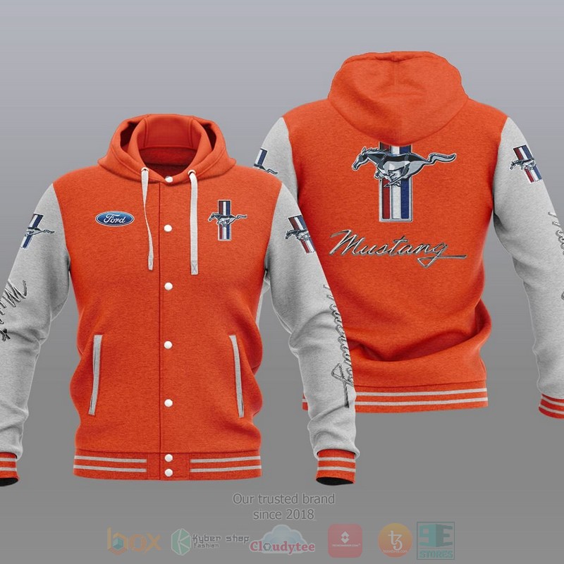 Ford Mustang Car Baseball Jacket Hoodie Ford Mustang Car Baseball Jacket Hoodie