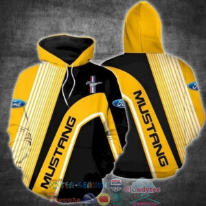 Ford Mustang Diagonal Stripes 3D Hoodie