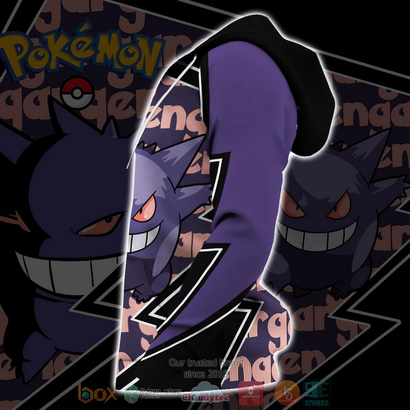 Gengar Costume Pokemon 3D Hoodie Gengar Costume Pokemon 3D Hoodie