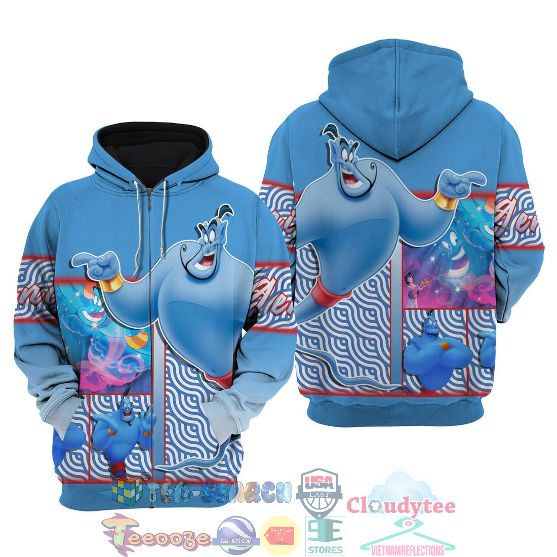 Genie Aladdin Disney Hoodie 3D Genie Aladdin Disney Hoodie 3D