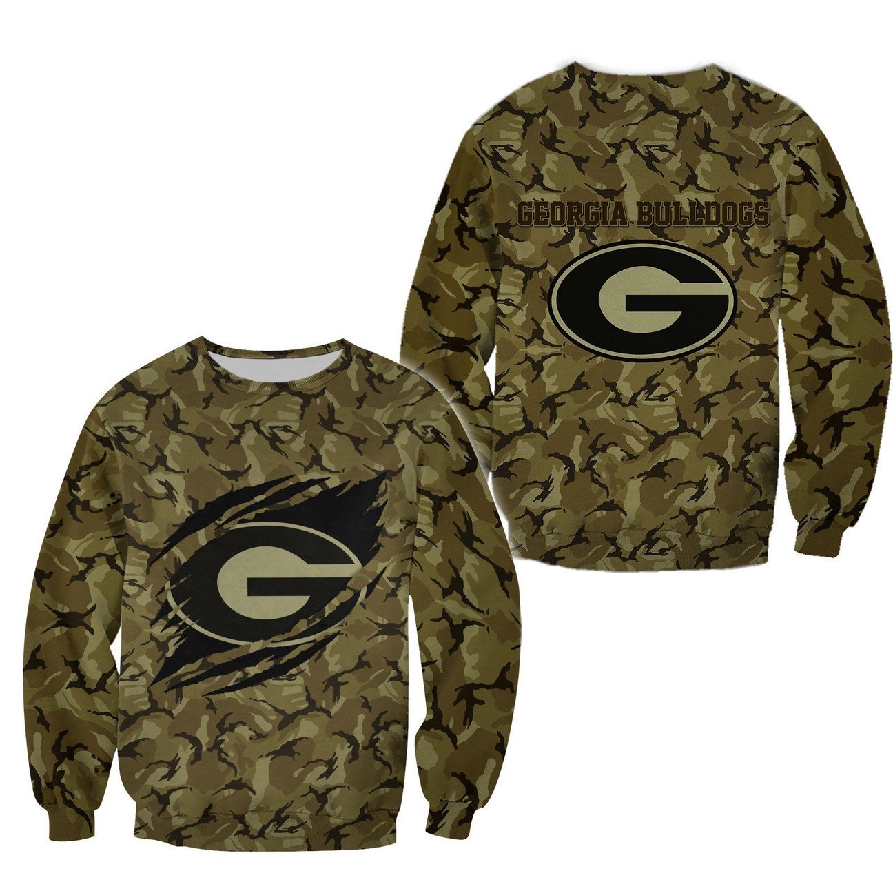 Georgia Bulldogs Camo 3D Shirt Georgia Bulldogs Camo 3D Shirt