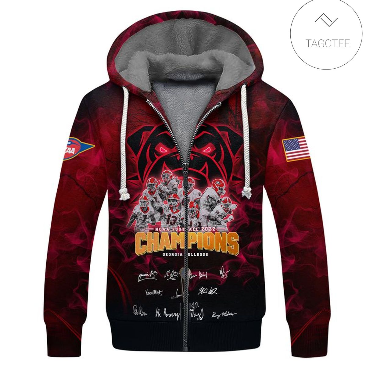 Georgia Football Champions 2022 3D Fleece Hoodie Georgia Football Champions 2022 3D Fleece Hoodie