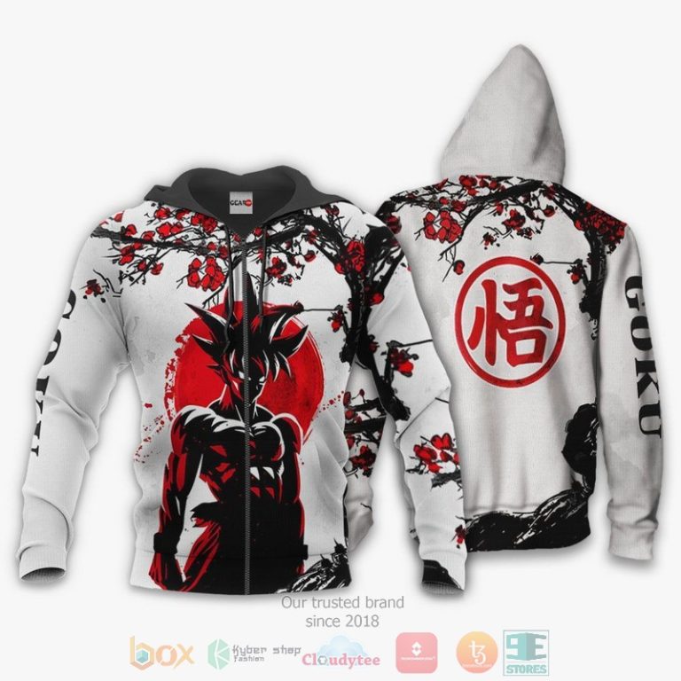 Goku-Cherry-Blossoms-Dragon-Ball-Anime-3D-Hoodie-Bomber-Jacket-2
