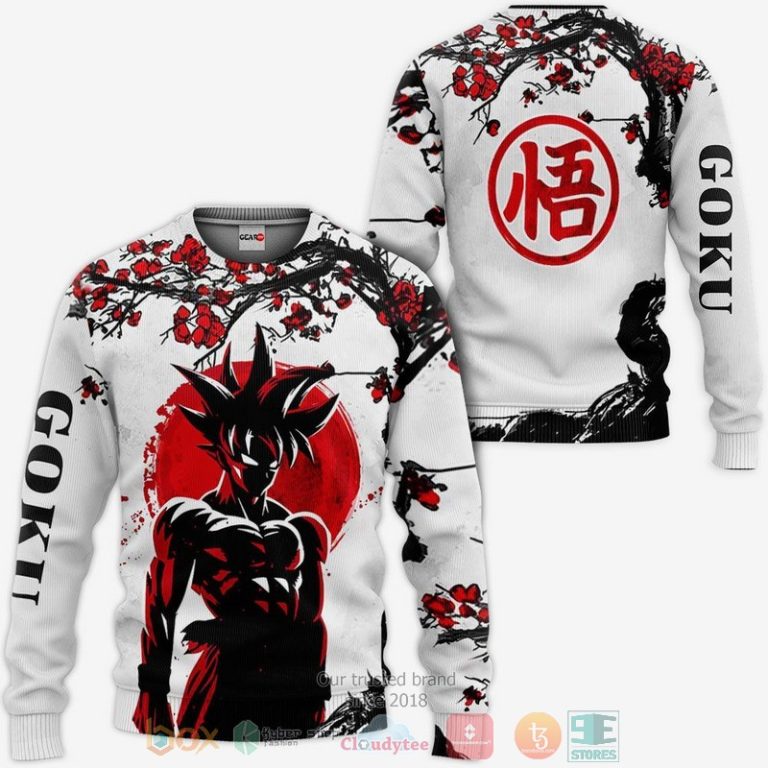 Goku-Cherry-Blossoms-Dragon-Ball-Anime-3D-Hoodie-Bomber-Jacket-3
