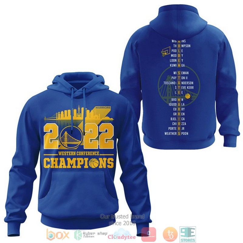 Golden State Warriors Logo Western Conference Champions 2022 White 3D Shirt Golden State Warriors Logo Western Conference Champions 2022 White 3D Shirt