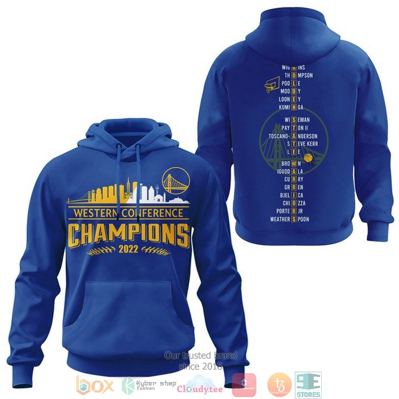 Golden State Warriors Players Name Western Conference Champions 2022 3D Shirt Golden State Warriors Players Name Western Conference Champions 2022 3D Shirt