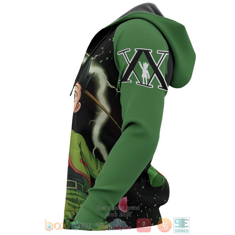 Gon Freecss Hunter X Hunter Anime Green 3D Hoodie Gon Freecss Hunter X Hunter Anime Green 3D Hoodie