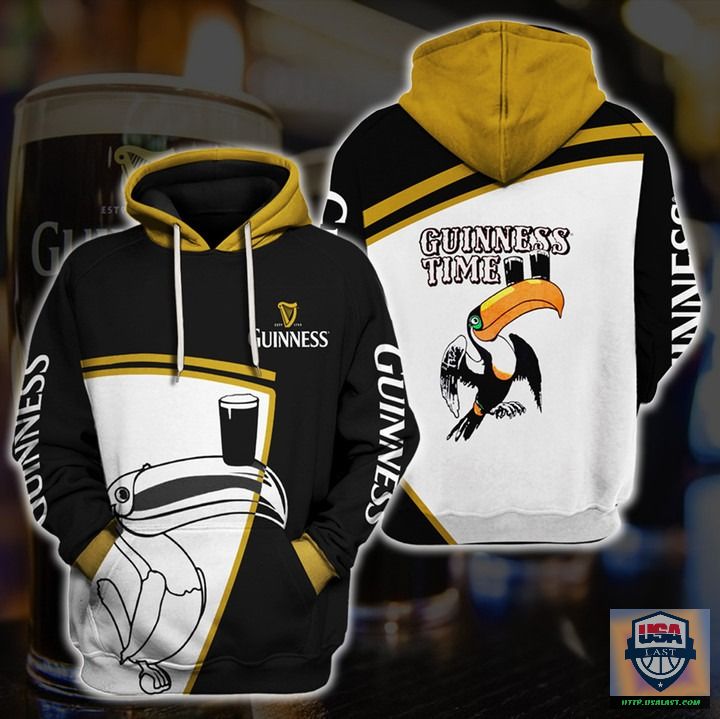 Guinness Beer Guinness Time All Over Print Hoodie Guinness Beer Guinness Time All Over Print Hoodie