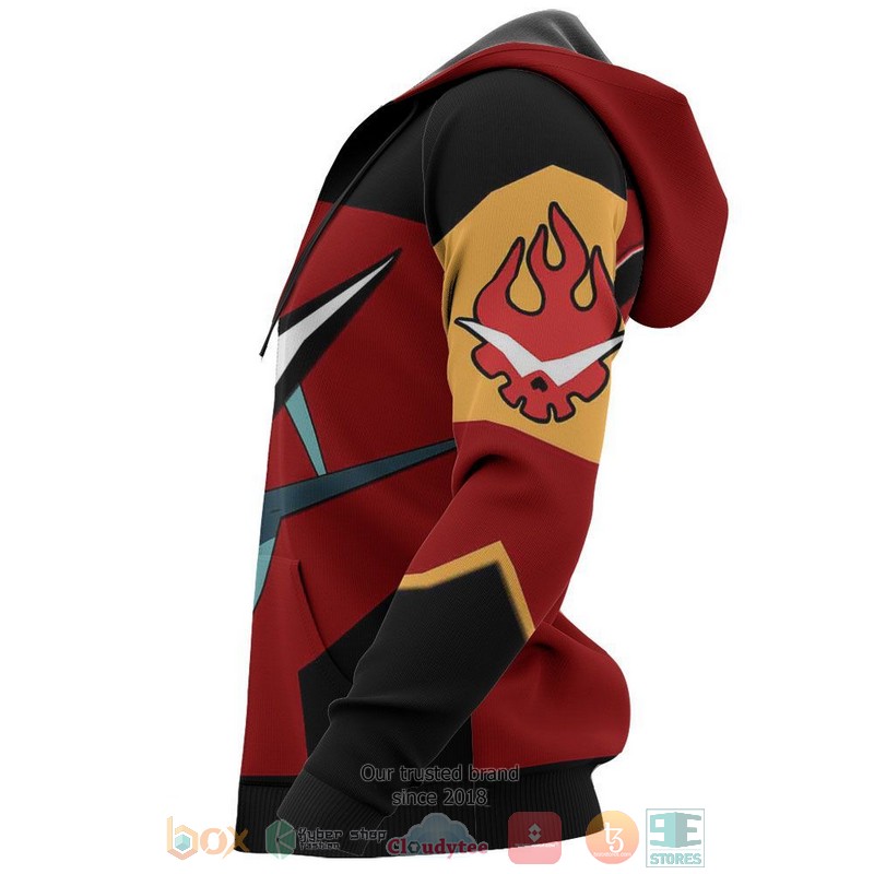 Gurren Lagann Gunmen Uniform Costume Anime 3D Hoodie Gurren Lagann Gunmen Uniform Costume Anime 3D Hoodie