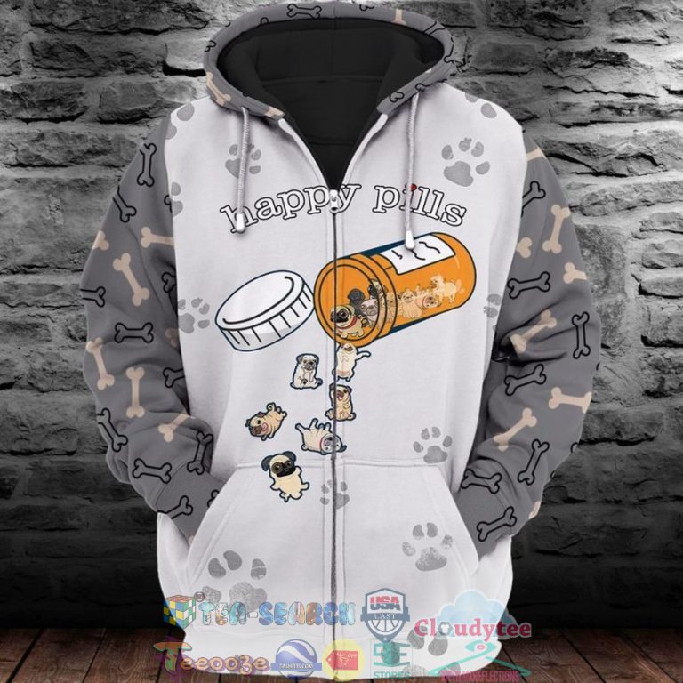 Happy-Pills-Pug-Dog-3D-Hoodie-3