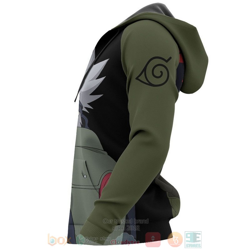 Hatake Kakashi Sharingan Eyes Anime 3D Hoodie Hatake Kakashi Sharingan Eyes Anime 3D Hoodie