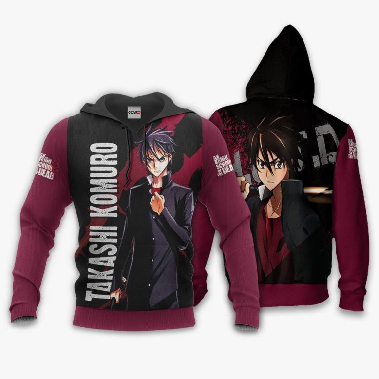 Highschool-Of-Dead-Takashi-Komuro-Anime-3D-Hoodie-Bomber-Jacket-3