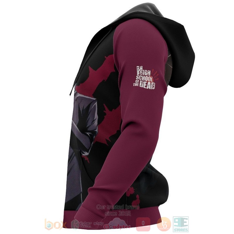 Highschool Of Dead Takashi Komuro Anime 3D Hoodie Highschool Of Dead Takashi Komuro Anime 3D Hoodie