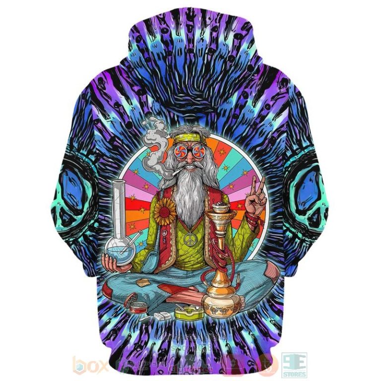 Hippie-Stoner-Smoking-Weed-3D-Fleece-Hoodie-2