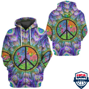 Hippie Ver 2 3D Hoodie Apparel- Saleoff