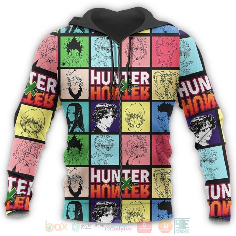 Hunter X Hunter Characters Anime 3D Hoodie Hunter X Hunter Characters Anime 3D Hoodie