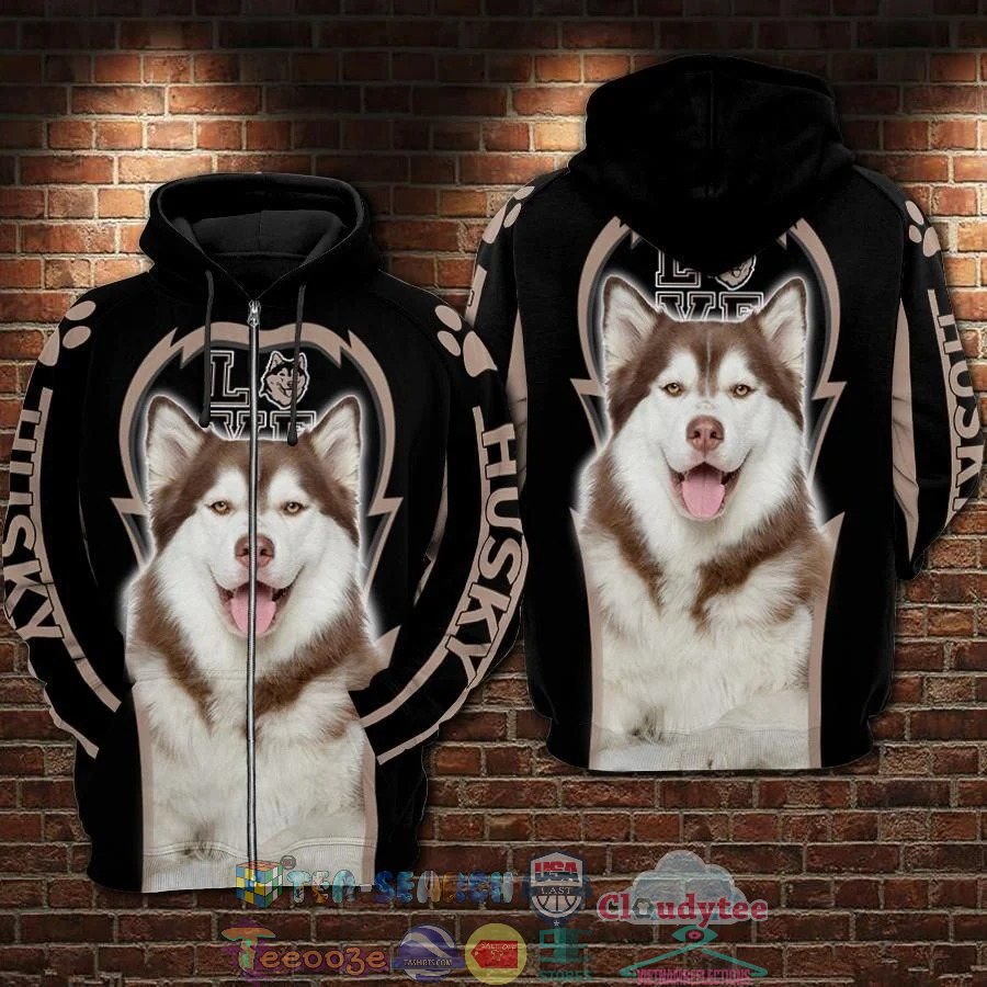I Love Husky Sibir 3D Hoodie I Love Husky Sibir 3D Hoodie