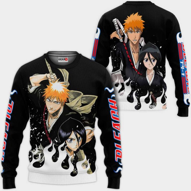 Ichigo-And-Rukia-Custom-Bleach-Anime-ValentineS-3D-Hoodie-Bomber-Jacket-2