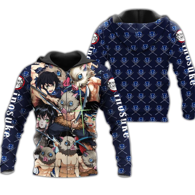 Inosuke-Kimetsus-Costume-Anime-3D-Zip-Hoodie-1