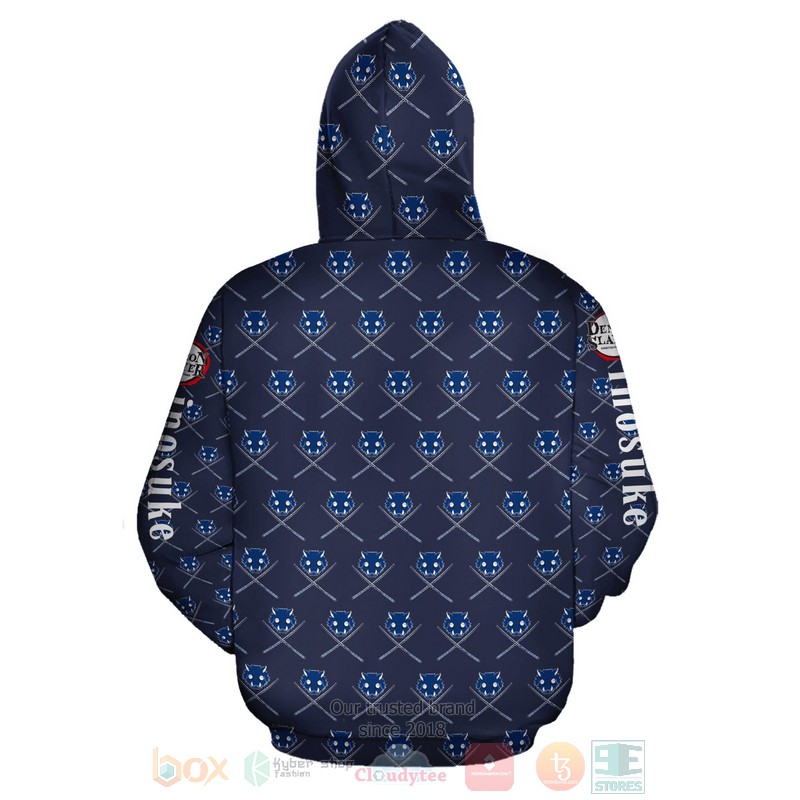 Inosuke Kimetsus Costume Anime 3D Zip Hoodie Inosuke Kimetsus Costume Anime 3D Zip Hoodie