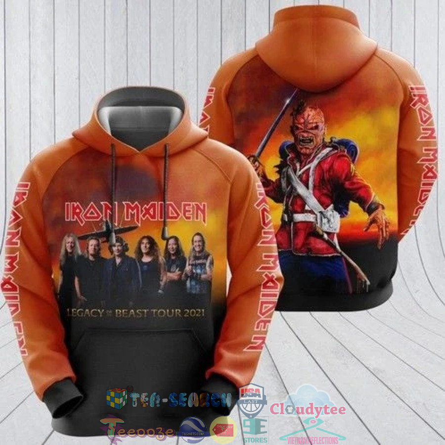 Iron Maiden Rock Band Legacy Of The Beast Tour 3D Hoodie Iron Maiden Rock Band Legacy Of The Beast Tour 3D Hoodie