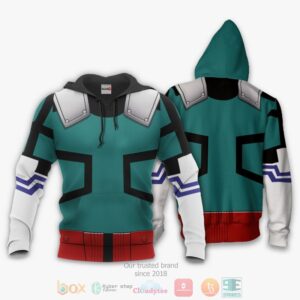 Izuku Midoriya Uniform Costume Hero My Hero Academia Anime 3D Hoodie