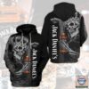 Jack Daniel’S King Skull 3D All Over Print Hoodie