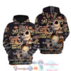 Jack Skellington Punk Words Pattern Disney Quotes Hoodie 3D