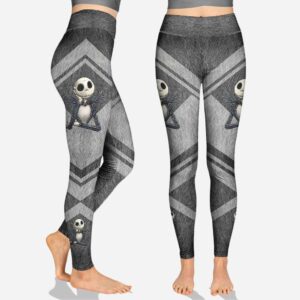 Jack Skellington Rock Paper Scissors Throat Punch I Win Custom Name Hoodie And Leggings
