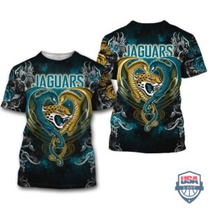 Jacksonville Jaguars Dragon Nfl 3D Hoodie T-Shirt