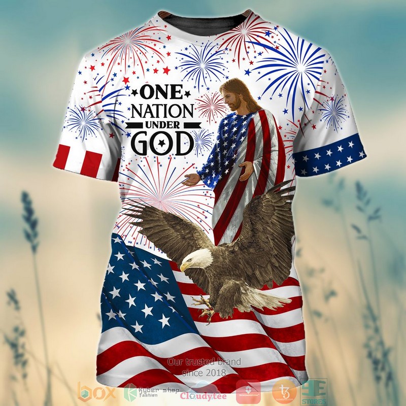 Jesus Eagle One Nation Under God Independence Day Shirt Jesus Eagle One Nation Under God Independence Day Shirt