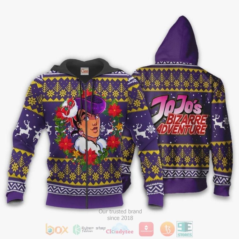 Josuke-Higashikata-JojoS-Bizarre-Adventure-3D-Hoodie-Bomber-Jacket-2
