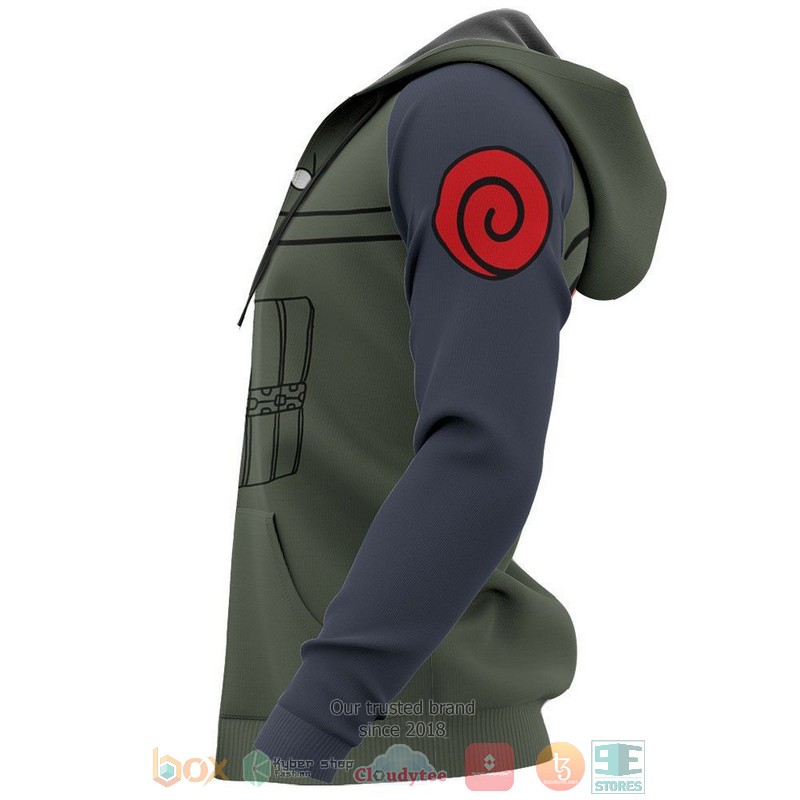 Kakashi Uniform Military Naruto Anime 3D Hoodie Kakashi Uniform Military Naruto Anime 3D Hoodie