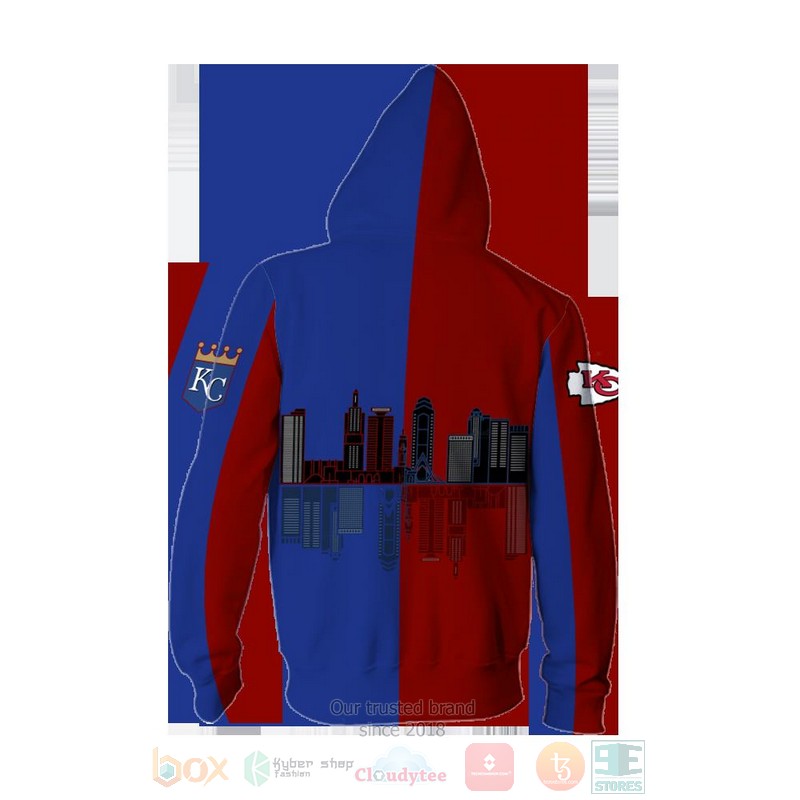 Kansas City Chiefs Nfl & Kansas City Royals Mlb 3D Hoodie Kansas City Chiefs Nfl & Kansas City Royals Mlb 3D Hoodie