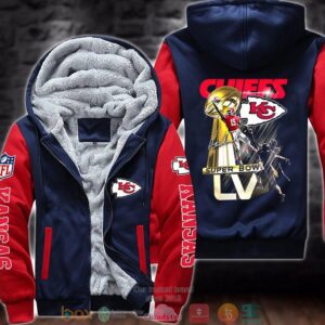 Kansas City Chiefs Nfl Super Bowl Liv 3D Fleece Hoodie