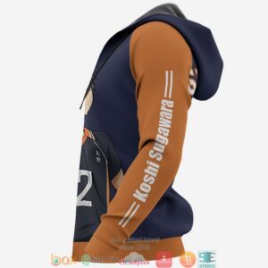 Karasuno Koshi Sugawara Haikyuu Anime Merch 3D Hoodie