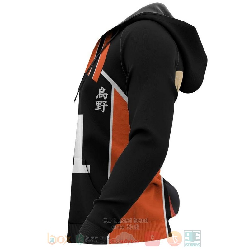 Kei Tsukishima Karasuno Haikyuu Anime Costume 3D Hoodie Kei Tsukishima Karasuno Haikyuu Anime Costume 3D Hoodie