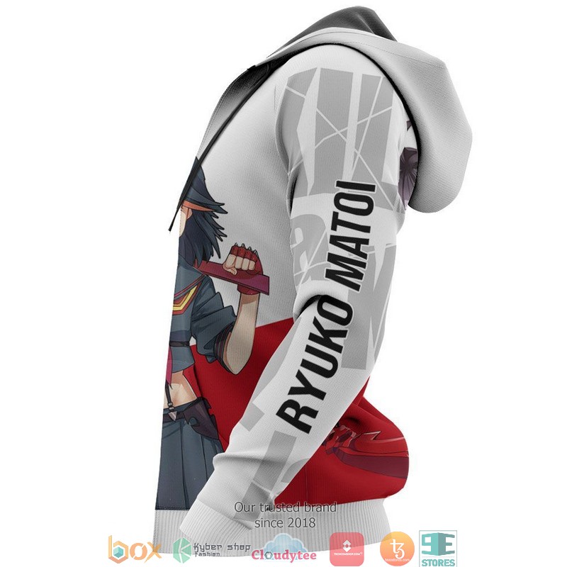 Kill La Kill Ryuko Matoi Anime 3D Hoodie Kill La Kill Ryuko Matoi Anime 3D Hoodie
