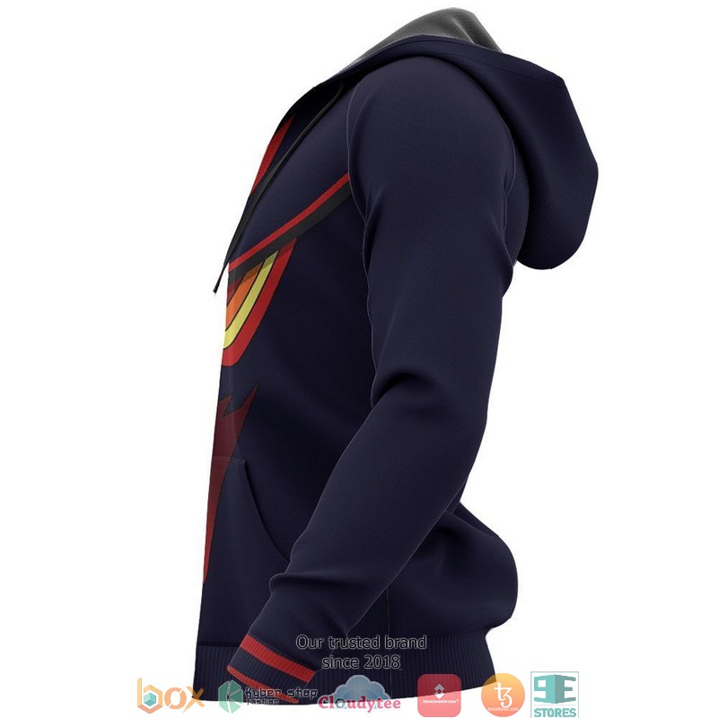 Kill La Kill Senketsu Anime Black 3D Hoodie Kill La Kill Senketsu Anime Black 3D Hoodie