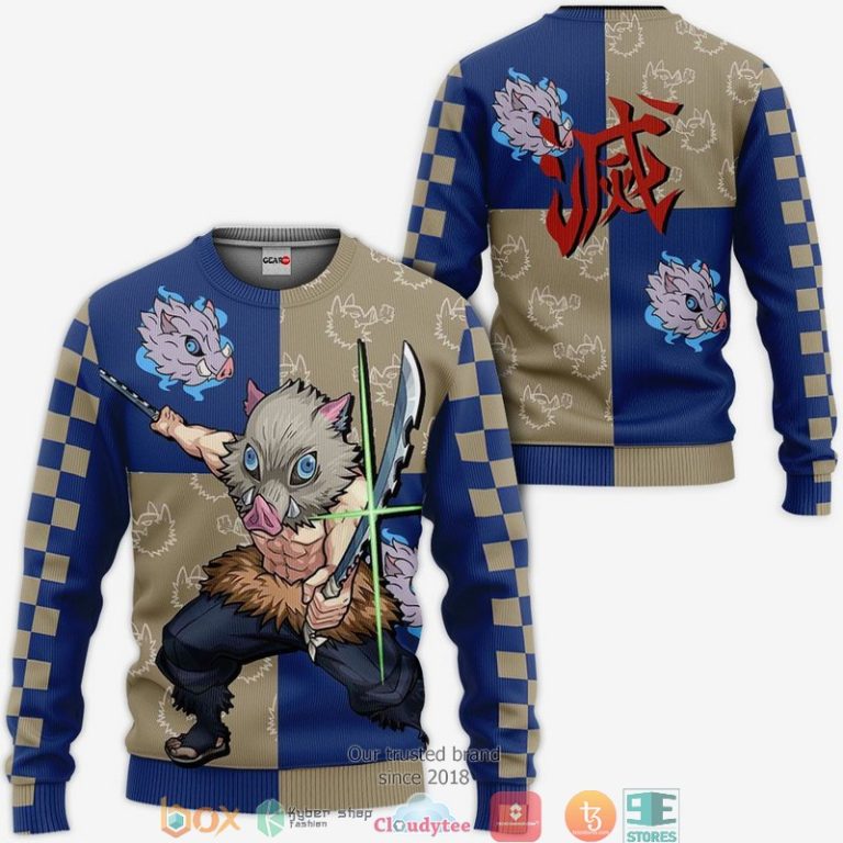 Kimetsu-Inosuke-Anime-3D-Hoodie-Bomber-Jacket-2