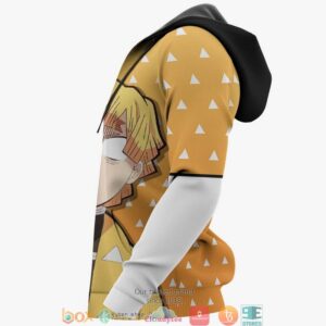 Kimetsu Zenitsu Anime Merch Funny 3D Hoodie