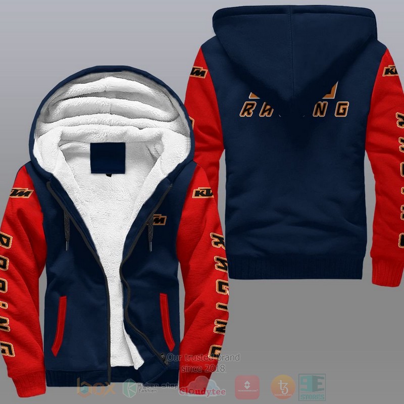 Ktm Racing Car Fleece Hoodie Ktm Racing Car Fleece Hoodie