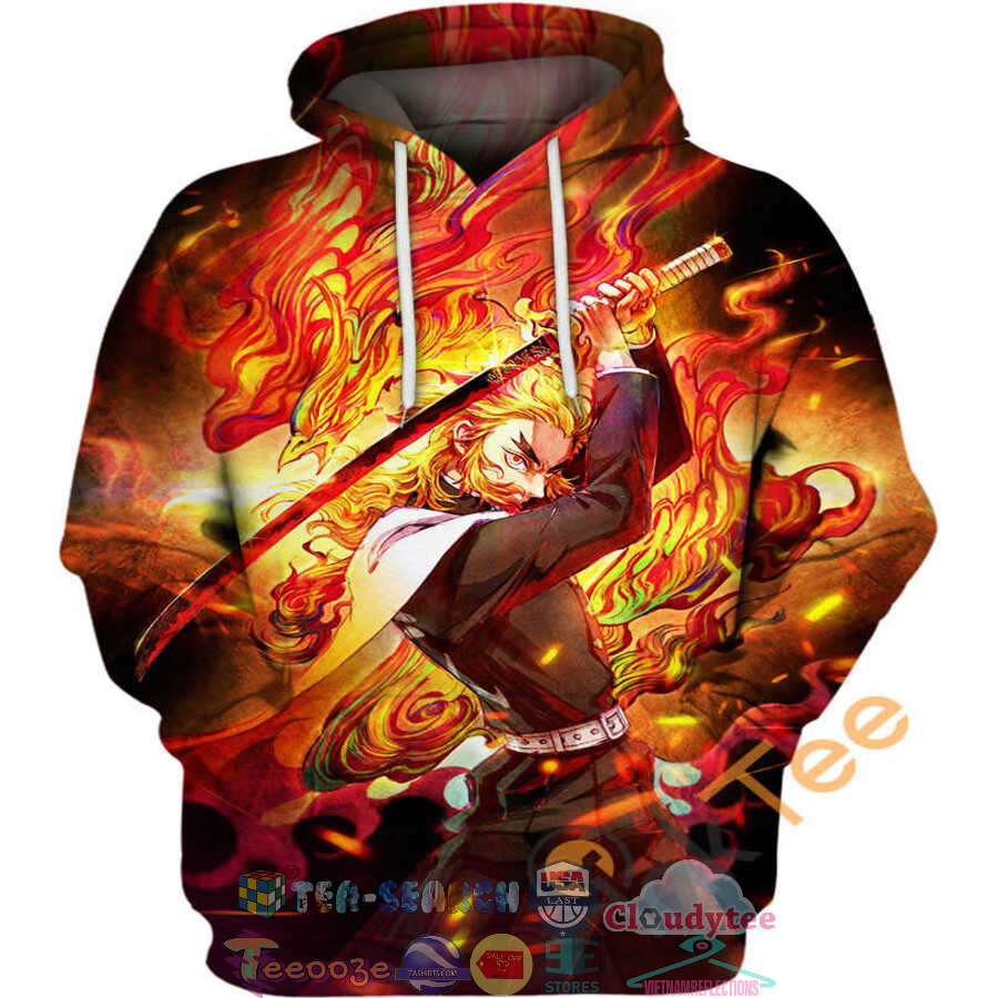 Kyojuro Rengoku Demon Slayer Hoodie 3D Kyojuro Rengoku Demon Slayer Hoodie 3D